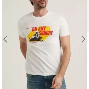 Lucky Brand “On Any Sunday” Graphic Tee – White – Men’s Size M - New without Tag